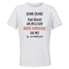 Maillot de Sport Femme Marie-Dominique Ca n'existe Pas - T-Shirt Respirant Polyester Manches Courtes - Cadeau Sportive Anniversaire Noël Fête des Mères