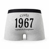 Caleçon Millésime 1967 - Humour Boxer Gris Idée Cadeau Anniversaire