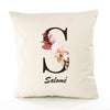 Housse de Coussin Premium Salomé Lettre - Coton Canvas Fairtrade Beige Idée Cadeau Décoration Canapé