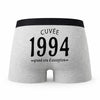 Caleçon Millésime 1994 - Humour Boxer Gris Idée Cadeau Anniversaire