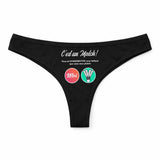 Culotte Tanga Personnalisé Femme Badminton - sous-Vêtement Coton Idée Cadeau Humour Saint Valentin Anniversaire