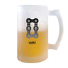 Verre à Bière Omar Lettre Chaine | Chope de Bière Pinte | Idée Cadeau Prénom Motard Biker Mob Anniversaire Papa Collègue Départ Retraite Noël