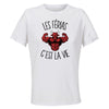 Maillot de Sport Femme Ferias C'est La Vie - T-Shirt Respirant Polyester Manches Courtes - Cadeau Sportive Anniversaire Noël Fête des Mères