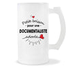 Verre à bière Documentaliste adorée femme | Chope de Bière Pinte Idée Cadeau Humour Collègue famille Homme Anniversaire Noël