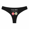 Culotte Tanga Personnalisé Femme Saxophone - sous-Vêtement Coton Idée Cadeau Humour Saint Valentin Anniversaire