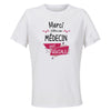 Maillot de Sport Femme pour Merci Medecin Geniale - T-Shirt Respirant Polyester Manches Courtes - Cadeau Sportive Anniversaire Noël Fête des Mères