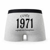 Caleçon Millésime 1971 - Humour Boxer Gris Idée Cadeau Anniversaire