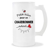 Verre à bière Chaudronnier adoré | Chope de Bière Pinte Idée Cadeau Humour Collègue famille Homme Anniversaire Noël
