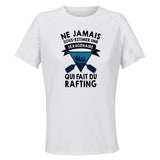 Maillot de Sport Femme Rafting Sexagenaire - T-Shirt Respirant Polyester Manches Courtes - Cadeau Sportive Anniversaire Noël Fête des Mères