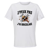 Maillot de Sport Femme Bricolage J'peux Pas - T-Shirt Respirant Polyester Manches Courtes - Cadeau Sportive Anniversaire Noël Fête des Mères
