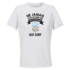 Maillot de Sport Femme Surf Septuagenaire - T-Shirt Respirant Polyester Manches Courtes - Cadeau Sportive Anniversaire Noël Fête des Mères