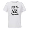 Maillot de Sport Femme Patinage J'peux Pas - T-Shirt Respirant Polyester Manches Courtes - Cadeau Sportive Anniversaire Noël Fête des Mères