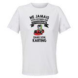 Maillot de Sport Femme Karting Copy Octogenaire - T-Shirt Respirant Polyester Manches Courtes - Cadeau Sportive Anniversaire Noël Fête des Mères
