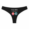 Culotte Tanga Personnalisé Femme Handball - sous-Vêtement Coton Idée Cadeau Humour Saint Valentin Anniversaire