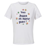 Maillot de Sport Femme Jessica Elle Assure - T-Shirt Respirant Polyester Manches Courtes - Cadeau Sportive Anniversaire Noël Fête des Mères