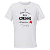 Maillot de Sport Femme pour Corinne Damour - T-Shirt Respirant Polyester Manches Courtes - Cadeau Sportive Anniversaire Noël Fête des Mères