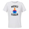 Maillot de Sport Femme pour Merci Coach 2 Coach - T-Shirt Respirant Polyester Manches Courtes - Cadeau Sportive Anniversaire Noël Fête des Mères