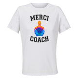 Maillot de Sport Femme pour Merci Coach 2 Coach - T-Shirt Respirant Polyester Manches Courtes - Cadeau Sportive Anniversaire Noël Fête des Mères
