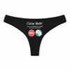 Culotte Tanga Personnalisé Femme Poker Match - sous-Vêtement Coton Idée Cadeau Humour Saint Valentin Anniversaire