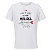 Maillot de Sport Femme Melissa Damour - T-Shirt Respirant Polyester Manches Courtes - Cadeau Sportive Anniversaire Noël Fête des Mères