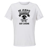 Maillot de Sport Femme Cuisine Quinquagenaire - T-Shirt Respirant Polyester Manches Courtes - Cadeau Sportive Anniversaire Noël Fête des Mères