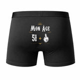 Caleçon 52 Ans - Humour Boxer Coton Motif Âge Idée Cadeau Anniversaire