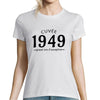 Cuvée 1949 Grand cru d'exception | T-Shirt Anniversaire Femme année de Naissance