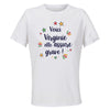 Maillot de Sport Femme Virginie Elle Assure - T-Shirt Respirant Polyester Manches Courtes - Cadeau Sportive Anniversaire Noël Fête des Mères