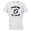 Maillot de Sport Femme Escalade J'peux Pas - T-Shirt Respirant Polyester Manches Courtes - Cadeau Sportive Anniversaire Noël Fête des Mères