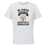 Maillot de Sport Femme Genealogie Septuagenaire - T-Shirt Respirant Polyester Manches Courtes - Cadeau Sportive Anniversaire Noël Fête des Mères