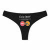 Culotte Tanga Personnalisé Femme Bronzette - sous-Vêtement Coton Idée Cadeau Humour Saint Valentin Anniversaire