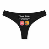 Culotte Tanga Personnalisé Femme Bronzette - sous-Vêtement Coton Idée Cadeau Humour Saint Valentin Anniversaire