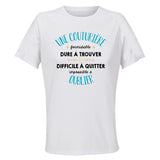 Maillot de Sport Femme Une Couturiere Formidable Blanc - T-Shirt Respirant Polyester Manches Courtes - Cadeau Sportive Anniversaire Noël Fête des Mères