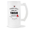 Verre à bière Tireur adoré | Chope de Bière Pinte Idée Cadeau Humour Collègue famille Homme Anniversaire Noël