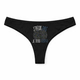 Culotte Tanga Personnalisé Femme Codeur Coding Coder Kopia Jpeux Pas - sous-Vêtement Coton Idée Cadeau Humour Saint Valentin Anniversaire