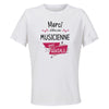 Maillot de Sport Femme pour Merci Musicienne Geniale - T-Shirt Respirant Polyester Manches Courtes - Cadeau Sportive Anniversaire Noël Fête des Mères