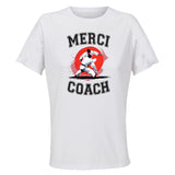 Maillot de Sport Femme pour Merci Judo Coach - T-Shirt Respirant Polyester Manches Courtes - Cadeau Sportive Anniversaire Noël Fête des Mères