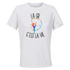 Maillot de Sport Femme Gymnastique Rythmique C'est La Vie - T-Shirt Respirant Polyester Manches Courtes - Cadeau Sportive Anniversaire Noël Fête des Mères