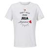 Maillot de Sport Femme Julia Damour - T-Shirt Respirant Polyester Manches Courtes - Cadeau Sportive Anniversaire Noël Fête des Mères