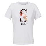 Maillot de Sport Femme Stella Lettre - T-Shirt Respirant Polyester Manches Courtes - Cadeau Sportive Anniversaire Noël Fête des Mères