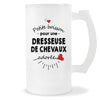 Verre à bière Dresseuse de chevaux adorée femme | Chope de Bière Pinte Idée Cadeau Humour Collègue famille Homme Anniversaire Noël