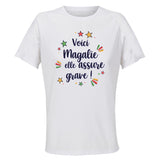 Maillot de Sport Femme Magalie Elle Assure - T-Shirt Respirant Polyester Manches Courtes - Cadeau Sportive Anniversaire Noël Fête des Mères