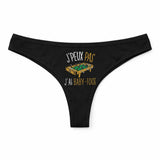 Culotte Tanga Personnalisé Femme Baby-Foot Kopia Jpeux Pas - sous-Vêtement Coton Idée Cadeau Humour Saint Valentin Anniversaire