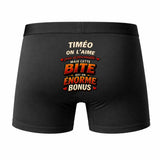 Caleçon Timeo Énorme Bonus - Humour Boxer Coton Idée Cadeau