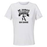 Maillot de Sport Femme Danse Septuagenaire - T-Shirt Respirant Polyester Manches Courtes - Cadeau Sportive Anniversaire Noël Fête des Mères