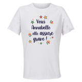 Maillot de Sport Femme pour Annabelle Elle Assure - T-Shirt Respirant Polyester Manches Courtes - Cadeau Sportive Anniversaire Noël Fête des Mères