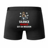 Caleçon Francis Silence Francis est en Mission - Humour Boxer Coton Idée Cadeau