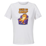 Maillot de Sport Femme Reine du Canap - T-Shirt Respirant Polyester Manches Courtes - Cadeau Sportive Anniversaire Noël Fête des Mères