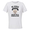 Maillot de Sport Femme Genealogie Quarantenaire - T-Shirt Respirant Polyester Manches Courtes - Cadeau Sportive Anniversaire Noël Fête des Mères