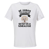 Maillot de Sport Femme Genealogie Quarantenaire - T-Shirt Respirant Polyester Manches Courtes - Cadeau Sportive Anniversaire Noël Fête des Mères